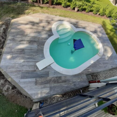 Piscine ronde en Haute-Savoie