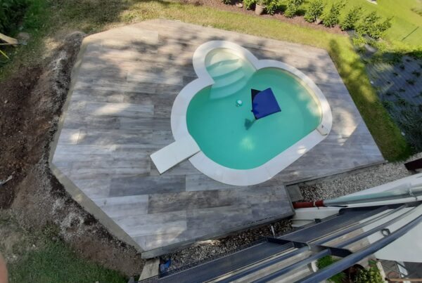 Piscine ronde en Haute-Savoie